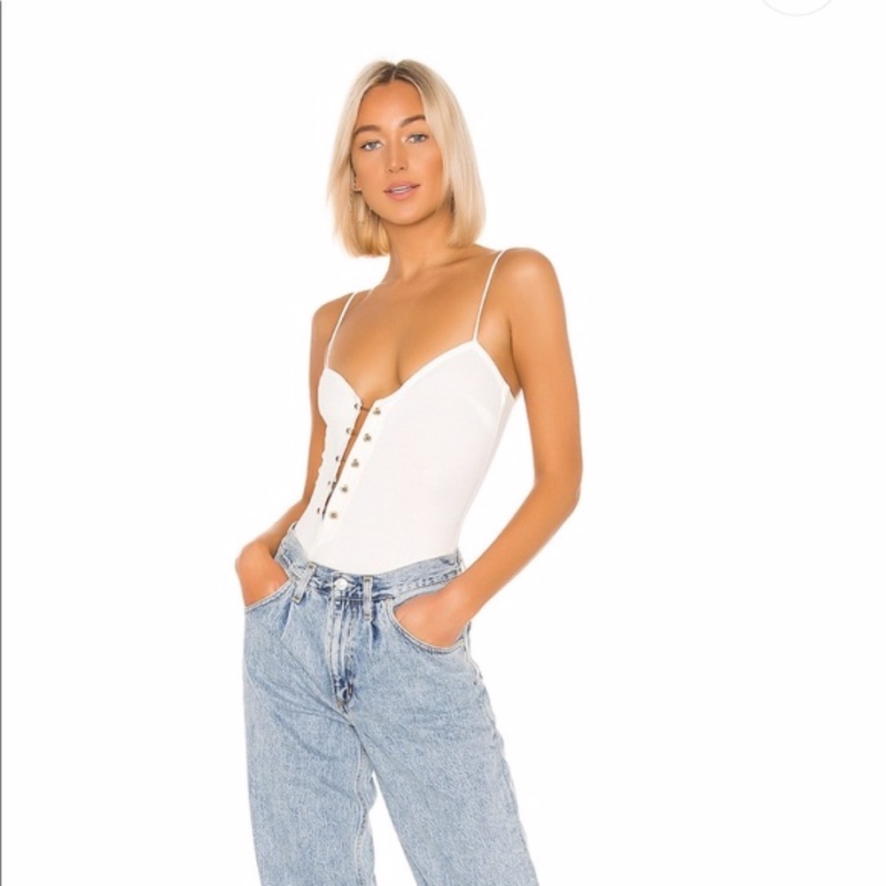 Revolve H:ours Mari Bodysuit in White